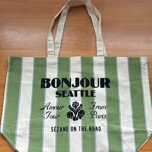 Seattle “Sézane On The Road” Green Tote, Brand new